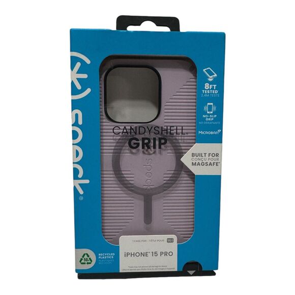 Speck Candyshell‎ Grip Case for iPhone 15 Pro NEW Light Purple Lavender - Picture 1 of 2